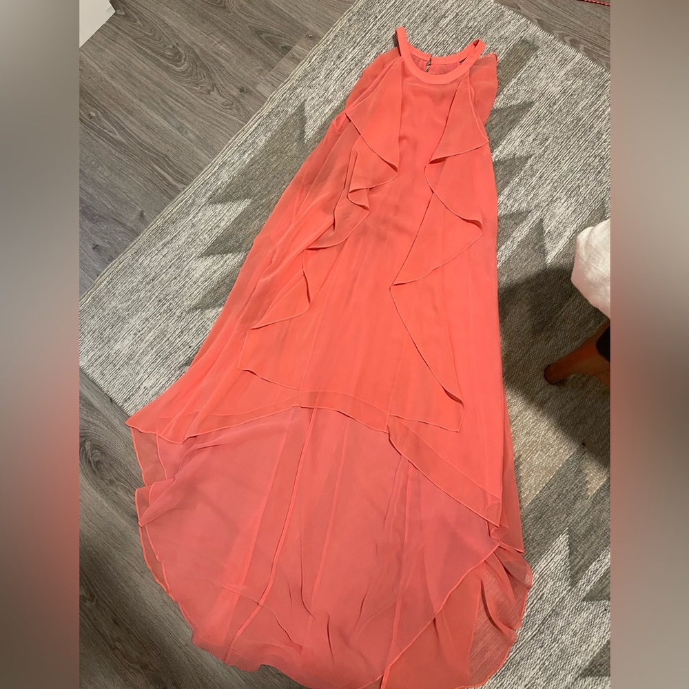 Asymmetric cheer cocktail BCBG. Beautiful dress